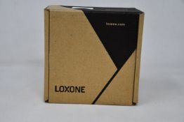 Three as new Loxone flush-mounted presence sensors in White (Part-No: 100330).