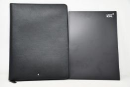 A Mont Blanc sartorial notepad holder with zip.