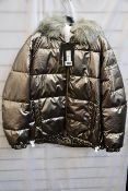 A women's as new Geox Respira Becksie Bomber coat (Size 48).