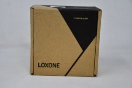 Three as new Loxone flush-mounted presence sensors in White (Part-No: 100330).