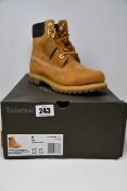 A pair of as new Timberland Premium 6 inch waterproof boots (UK 7).