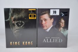 A sealed as new Filmarena limited edition Allied steel book (152 of 500) and a sealed as new