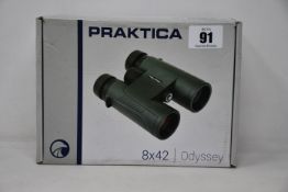 Boxed as new Praktica 8x42 Odyssey Binoculars.