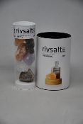Ten as new Rivsalt The Original Himalayan Salt and Japanese grater with stand and ten as new Rivsalt