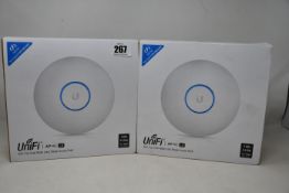 Two as new UniFi 802.11ac dual radio long range access points.