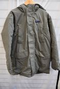 An as new Patagonia City Storm parka coat in grey (XL).