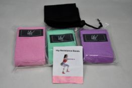 Ten packets of Very Well hip resistance bands (Three bands per packet).