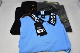 Three as new Hugo Boss polo shirts (S, XL, XXL).