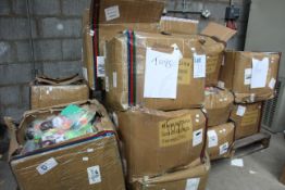 A large quantity of small rubber toy related items.