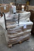 A pallet of assorted furniture items and related.