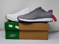 A pair of women's as new Skechers Go Golf Max Swing (UK 5) and women's Skechers Go Golf Skech-Air