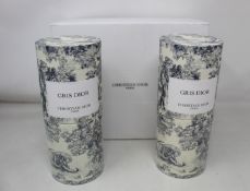 A Christian Dior Gris Dior two bottle eau de parfum gift set (250ml) (RRP £315 a bottle).