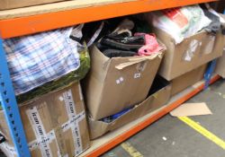 A quantity of pre-owned clothing and related items.