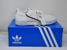 Three pairs of as new Adidas Continental 80 Vegan (UK 9).