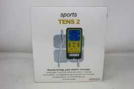 Two boxed as new TensCare Sports Tens 2 muscle toning, pain relief and massage units.