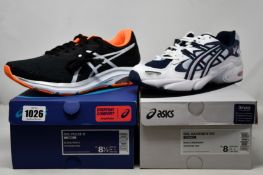 A pair of women's as new Asics Gel-Kayano 5 OG (UK 6) and men's Gel-Pulse 11 (UK 7.5).