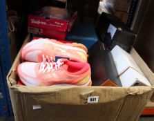 A quantity of as new footwear to include Toms, Geox, Ego, Skechers, Asics, Elten, Easy B, SuperGa,