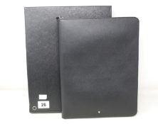A Mont Blanc sartorial notepad holder with zip.