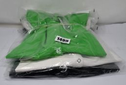 Three as new Molly Goddard Lenore top with snap V-neck (All S - RRP £84 each).