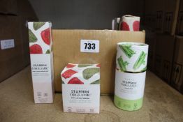 A quantity of Starskin Orglamic products to include pink cactus velvet eye cream, pink cactus