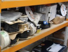 A large quantity of electrical wires, cables and related items (Approximately 40 items).