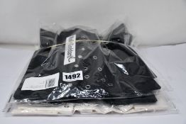 Three as new Molly Goddard Lenore top with snap V-neck (2 x S, 1 x M - RRP £84 each).