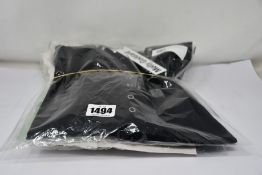 Three as new Molly Goddard Lenore top with snap V-neck (All L - RRP £84 each).