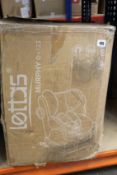 A boxed Lettas Murphy 0+123 combination baby car seat (Item may be incomplete, viewing