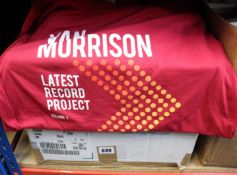 A quantity of as new Van Morrison Latest Record Project Volume 1 T-shirts (Assorted sizes,