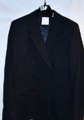 An as new Sandro double breasted jacket in marine (EU 52 - RRP £489).