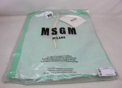 An as new MSGM Fantastic Green Future-print hoodie (XS - RRP £280).