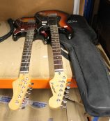 Three pre-owned electric guitars to include Westfield and Acoustic Solutions.