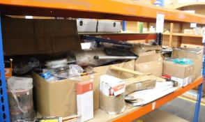 A large quantity of miscellaneous hand tools, tool bits, hardware and related items.