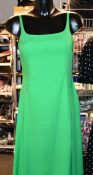 An as new Molly Goddard Hilary long A line dress in green (Size 10 - RRP £566).