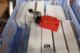 Eight as new Allen Bradley safety switch short lever actuator (440p-msls11b).