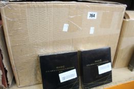 A box of Aoshey false eyelashes with eyeliner kit (Approximately 90 items).