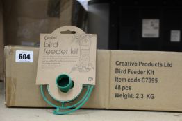 Forty eight boxed as new Creative Products Bird Feeder Kits (C7095).