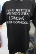 Four as new Neighbourhood Home T-shirts (S, M, L, XL - RRP £69 each).