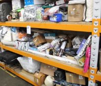 A large quantity of household and related items (Three shelves).
