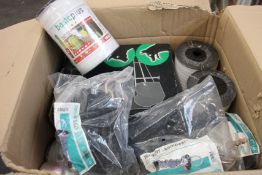 An assortment of Voss farming products to include an Aures 3 solar 9v electric fence energiser and
