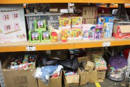 A quantity of as new toys, games and related items to include Star Wars, Boom Co, Thunderbirds,