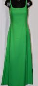 An as new Molly Goddard Hilary long A line dress in green (Size 8 - RRP £566).