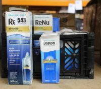 Twenty five bottles of Bausch and Lomb Boston conditioning solution and four bottles of Bausch and