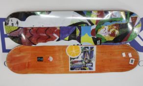 Three as new Polar Skate Co. boards with artwork by Tynan Kerr (8.125 x 32, may be some minor