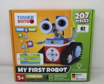 A Tinker Bots 'My First Robot' interactive coding robot.