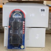 Twelve as new Squire Keybolt 4-lever mechanism locks.
