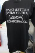 Four as new Neighbourhood Home T-shirts (S, M, L, XL - RRP £69 each).