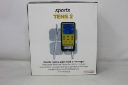 Two boxed as new TensCare Sports Tens 2 muscle toning, pain relief and massage units.