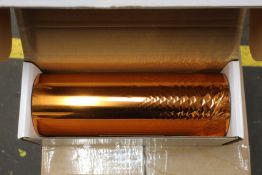 Nine boxes of Aqua Aura premium copper print finishing foil.