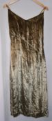 An as new Ssone liquid velvet silver side slit knee length dress (UK 12).